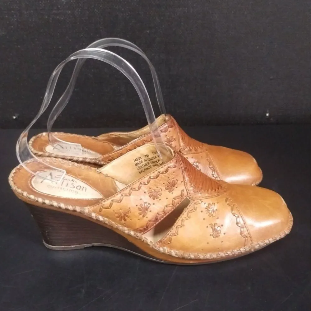 Clarks Artisan C. Women's Brown Shoes/Mules/Wedges Sz7 SKU 3151 Size 7 - Image 4