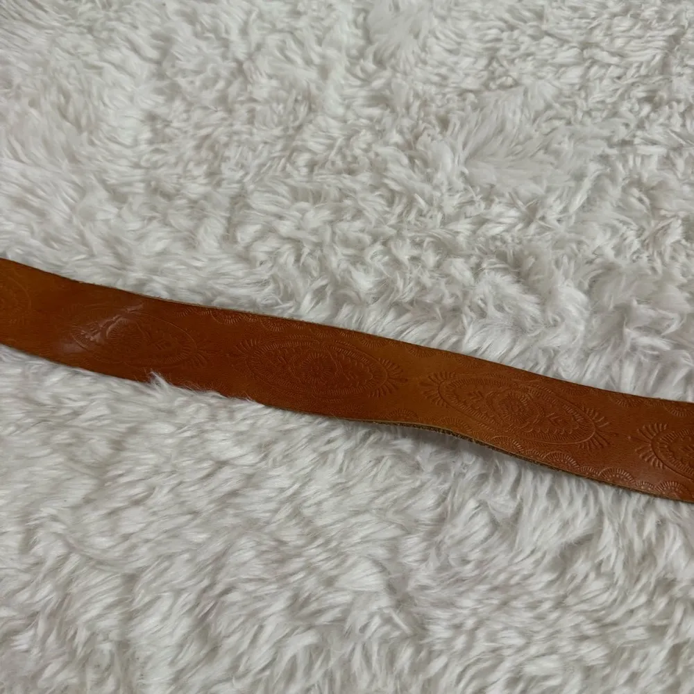 Gap Light Brown Leather Buckle Belt - Image 6
