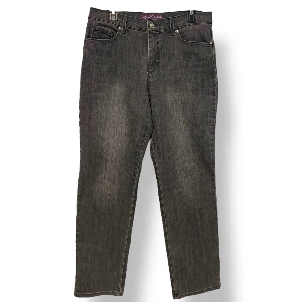 Gloria Vanderbilt Dark Gray Wash Amanda Jeans Size 12 Short Petite - Image 2