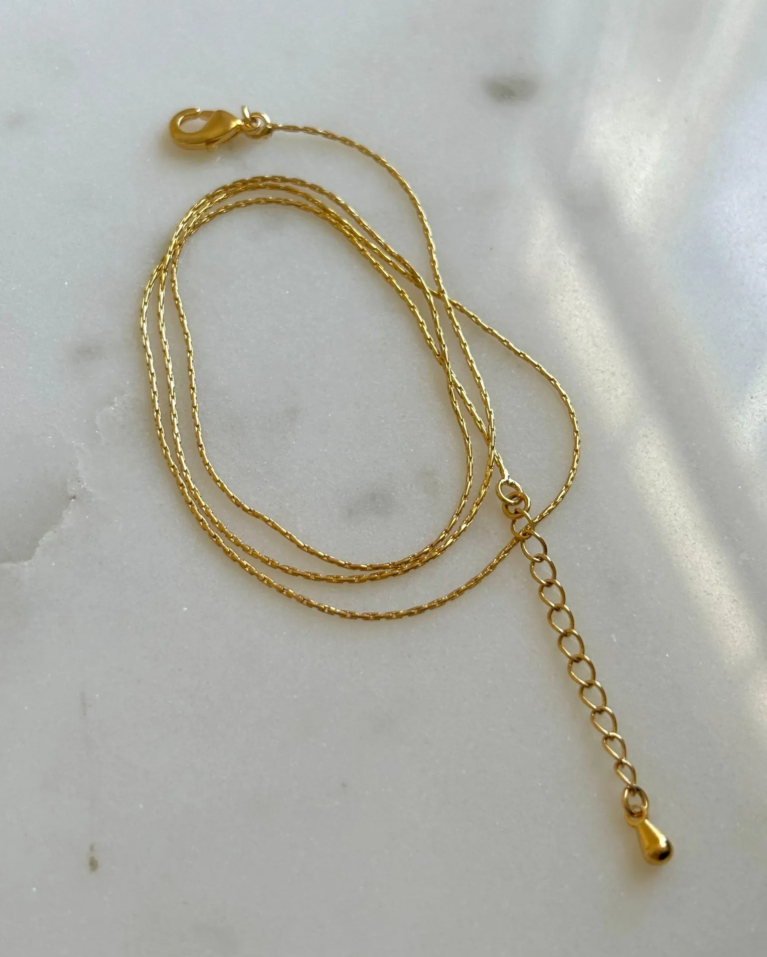 Gold Chain Necklace, Stacking Gold Necklace, Thin Chain Necklace - Image 2