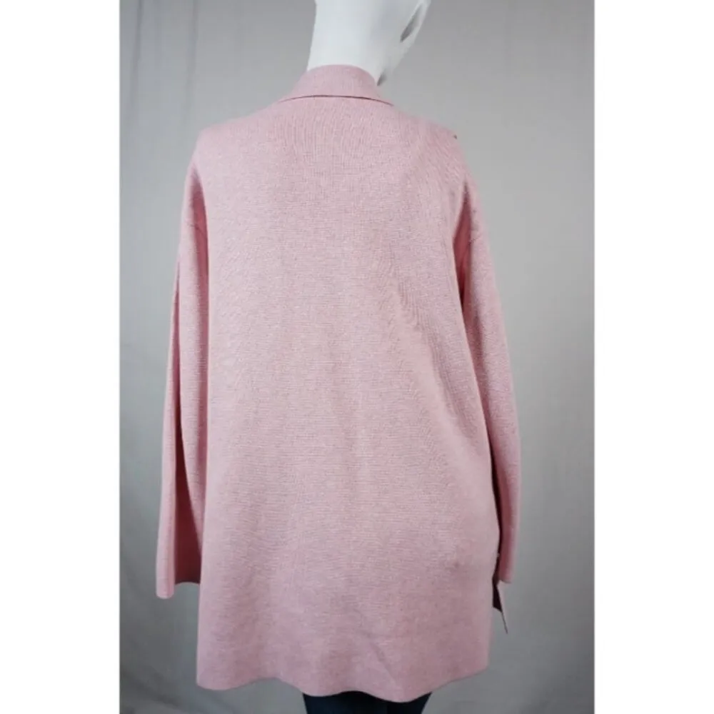 TALBOTS PINK CARDIGAN Open Sweater Blazer Size M - Image 4