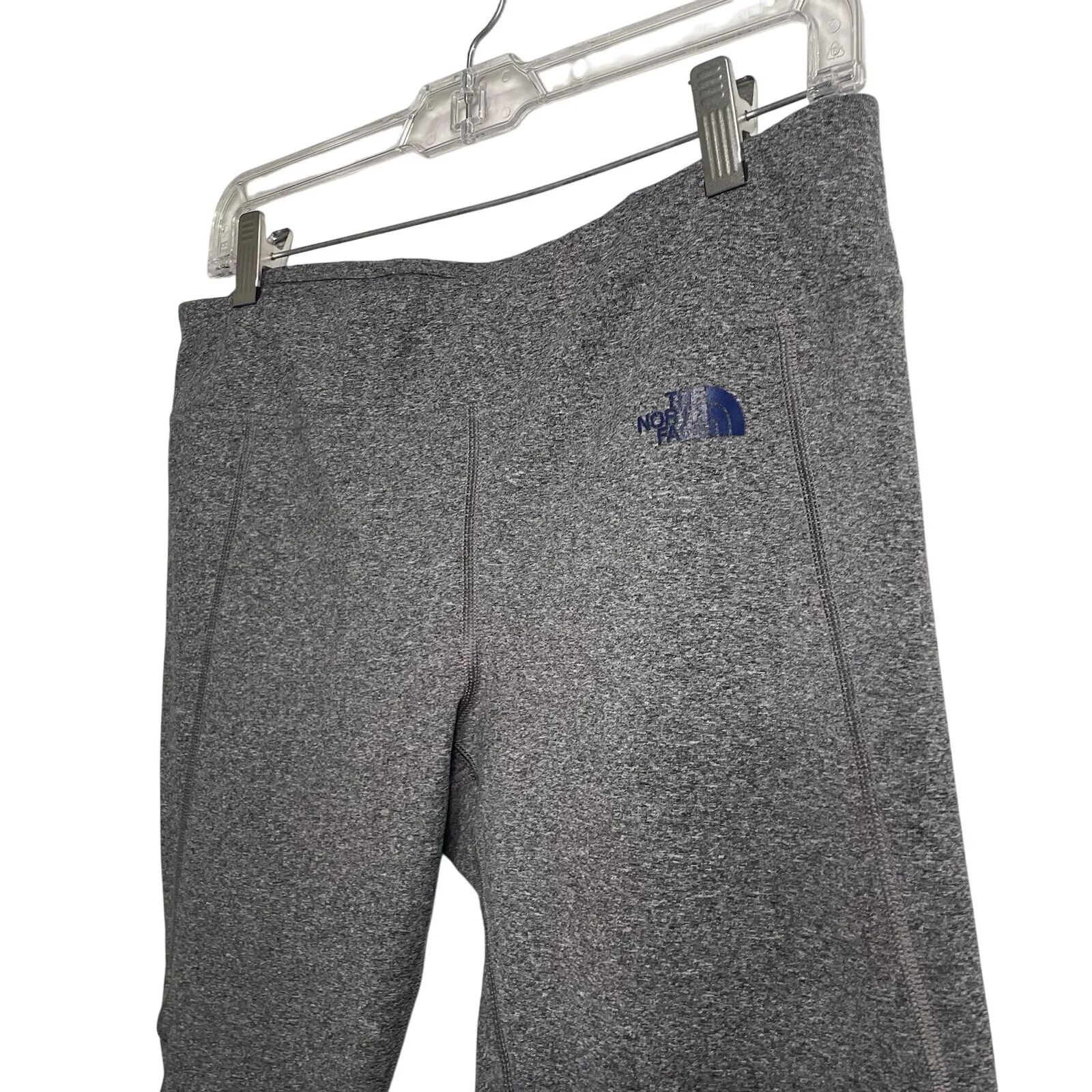 The North Face Womens Gray Blue Active Cropped Leggings Running Tights Large‎ - Image 6