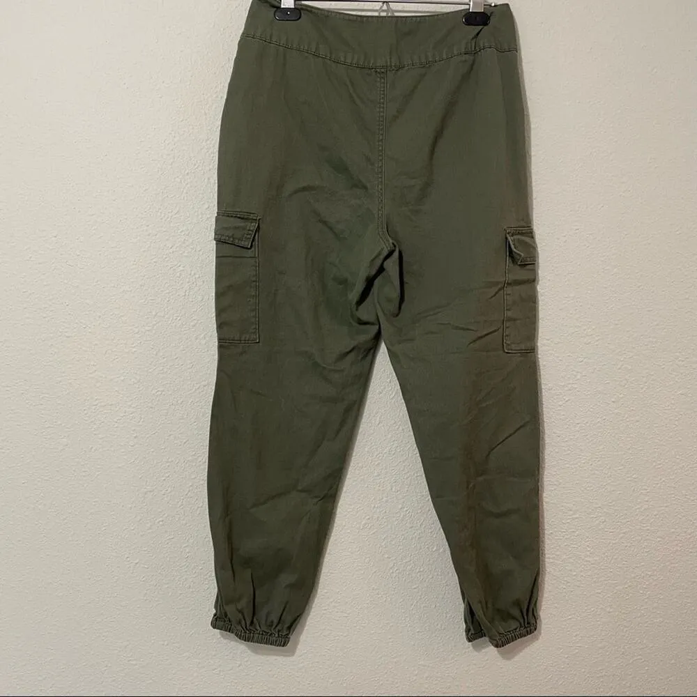 Wild Fable Army Green Cargo Jogger Pants Womens 8 Casual Zip Fly Gorpcore - Image 4