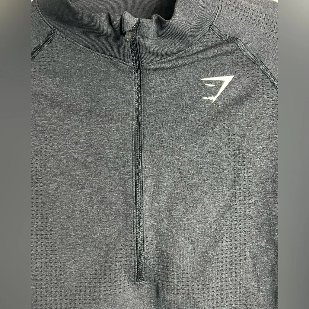 Gymshark Women’s Vital 1/4 Zip - Gray - Size XXL - Image 5