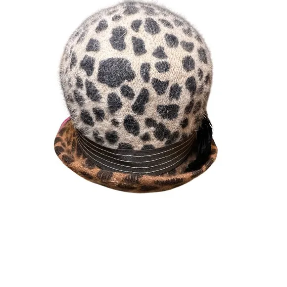 Albertus Swanepoel for Target Leopard Print‎ Fedora Hat Brown - Image 3