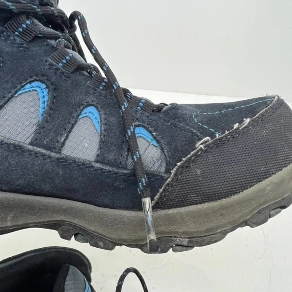 Lands End Womens Navy blue Hiking Walking Mud Boots lace up cushioned size 7.5 - Image 8