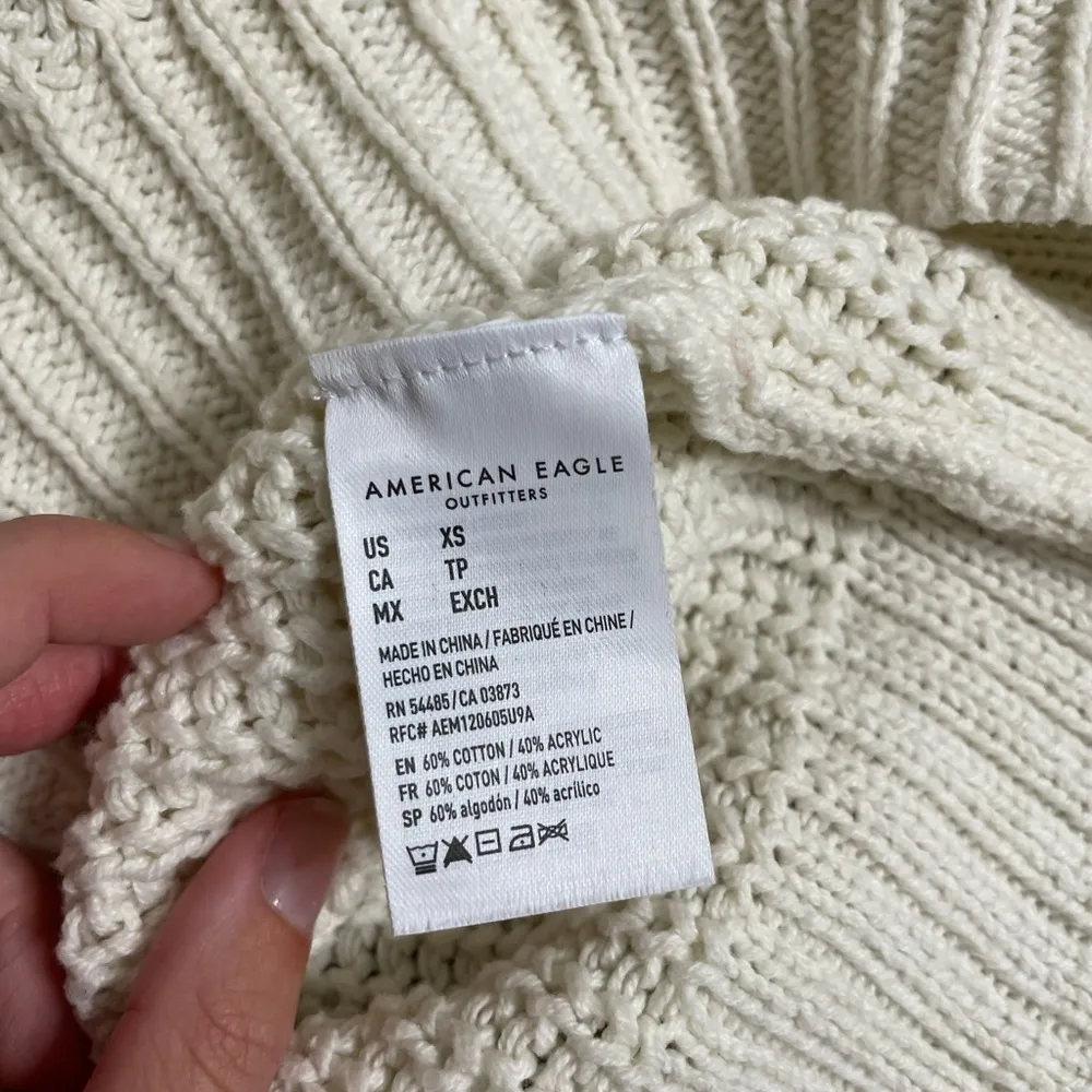 American Eagle white knit sweater - Image 5
