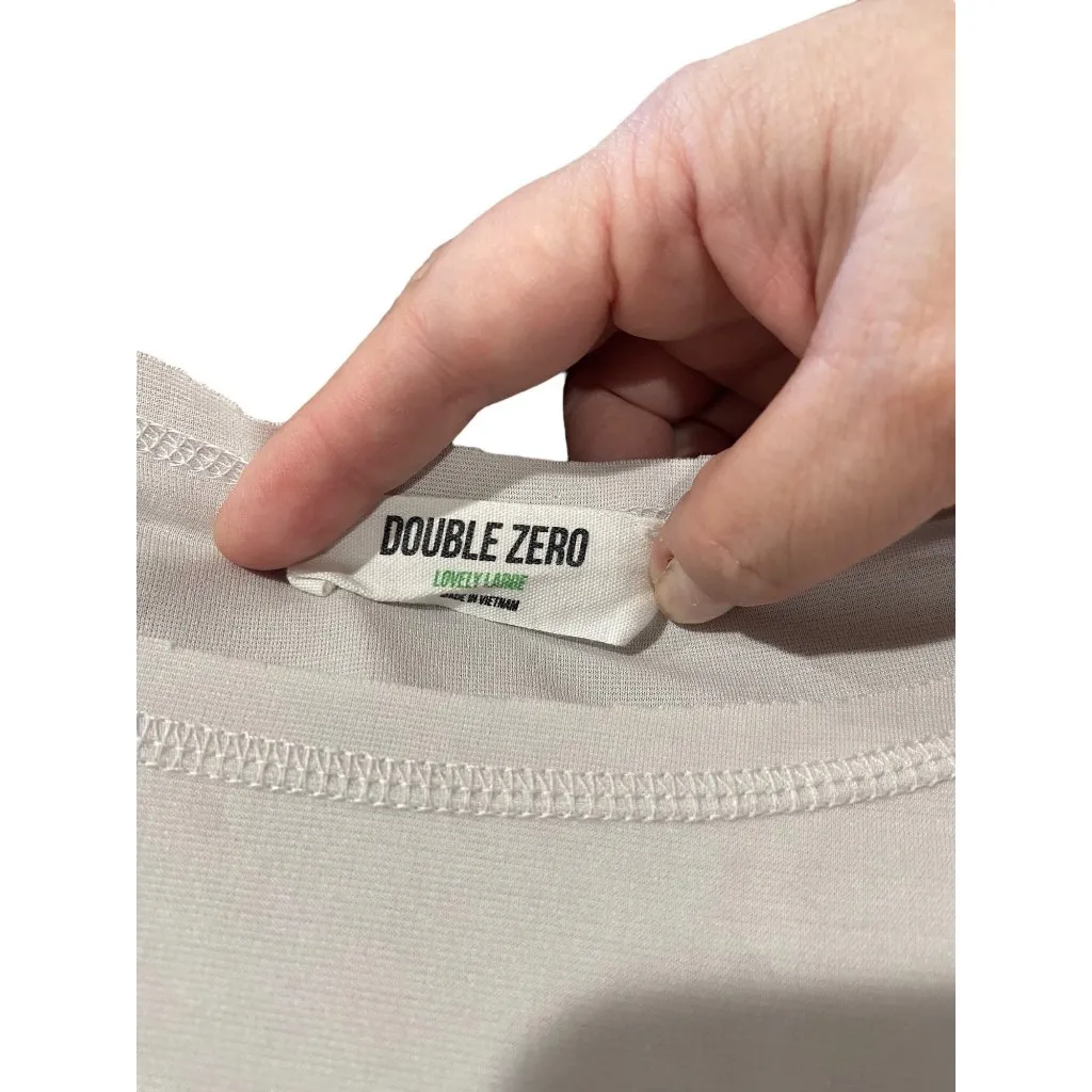 Double Zero Tee Shirt Dress Cream Size L - Image 3