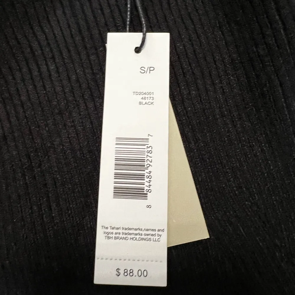 Tahari Ribbed Knit Sweater dress with bubble sleeves size S - Image 2