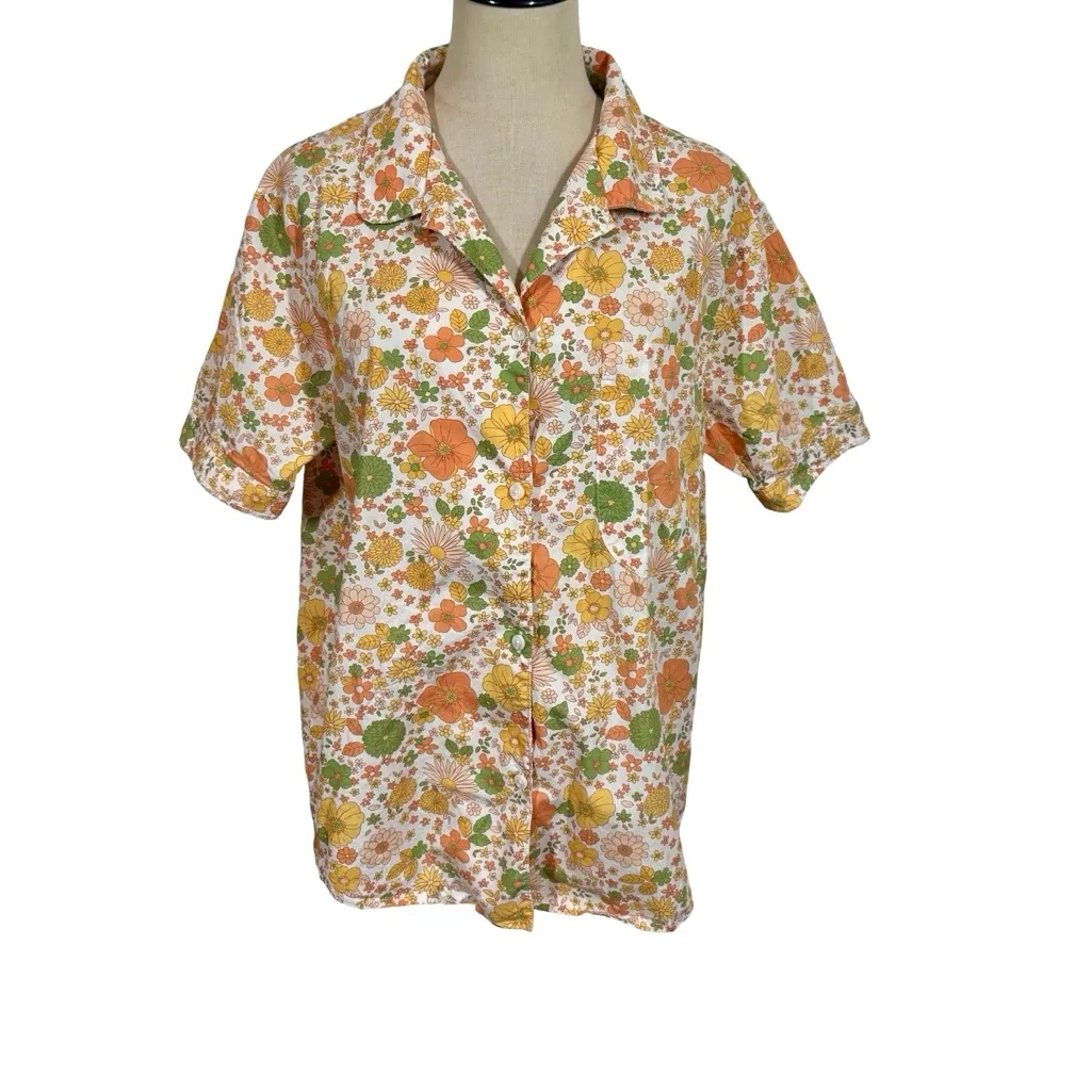 Cozy Earth Sutton Short Sleeve Pajama Top in Wildflower - Image 5