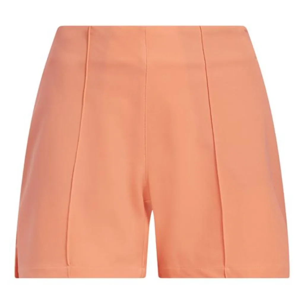 Adidas Ladies Pintuck 5" Pull On Golf Shorts Coral Fusion Size Medium Stretchy - Image 14