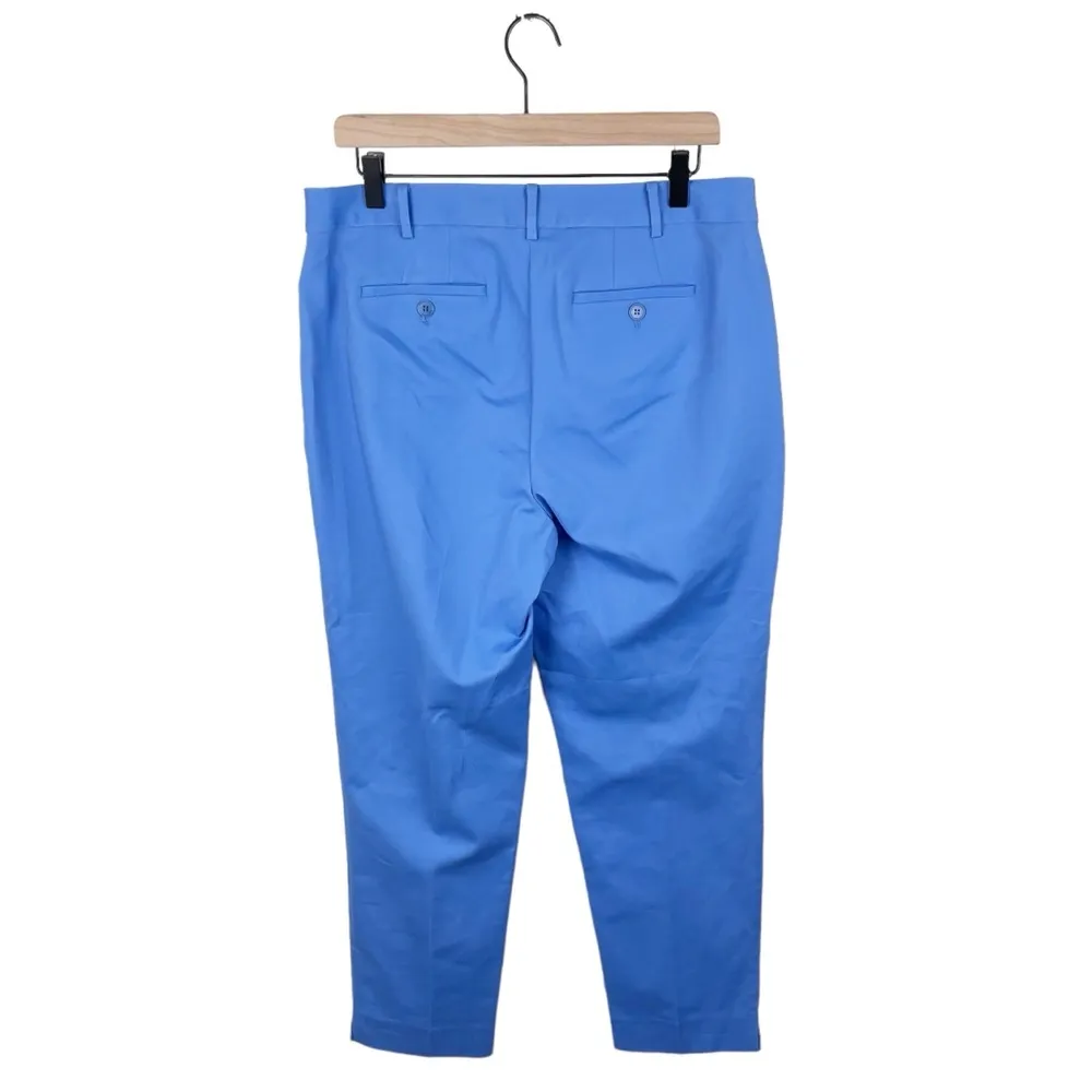 NEW Talbots Hampshire Ankle Pants Curvy Fit Straight Leg Blue Women's Size 10 - Image 2