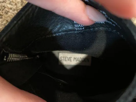 Steve Madden black suede booties - Image 3