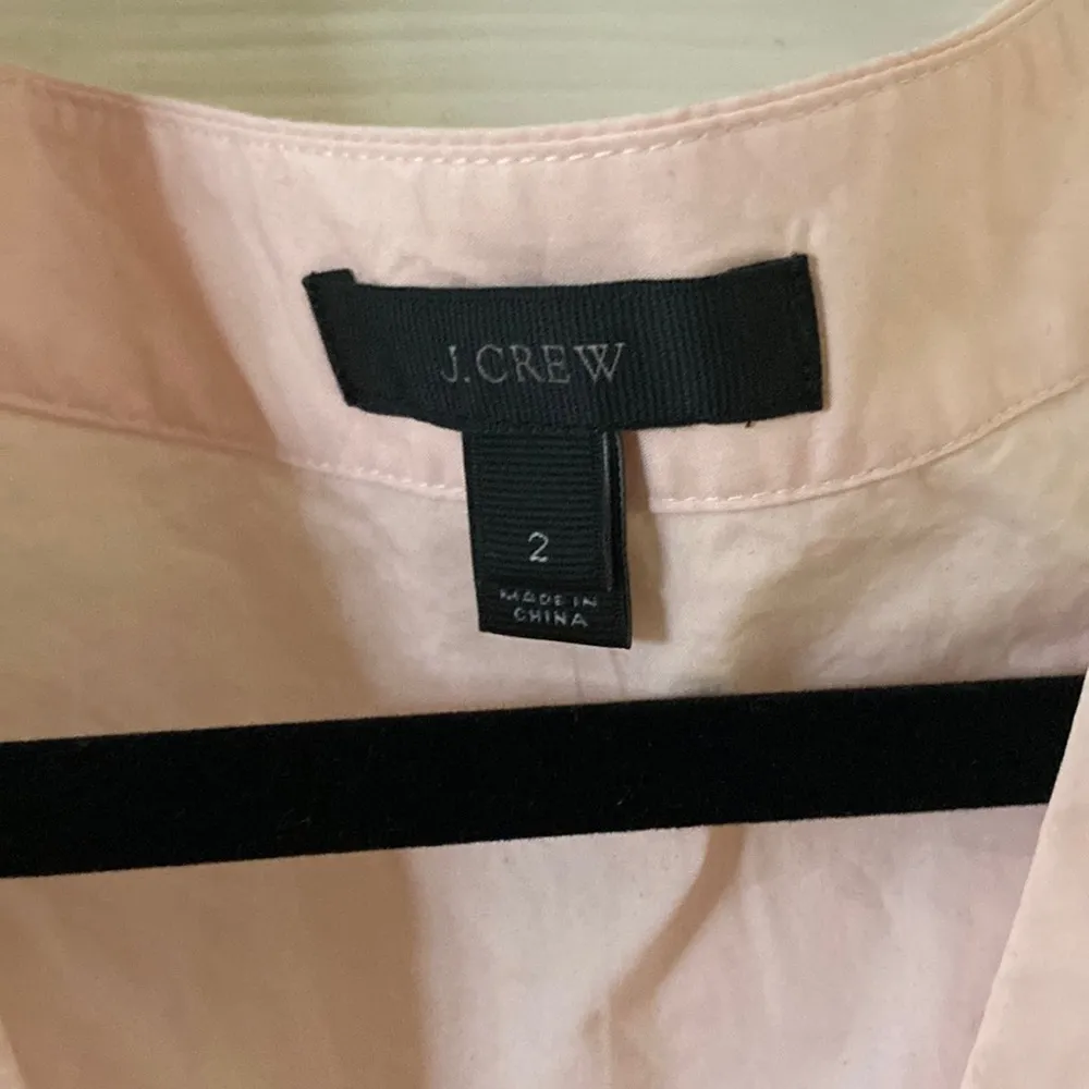 J. Crew Flutter-Sleeve Wrap Top Cotton Tissue Peplum Blouse 2 Subtle Pink NWT - Image 5