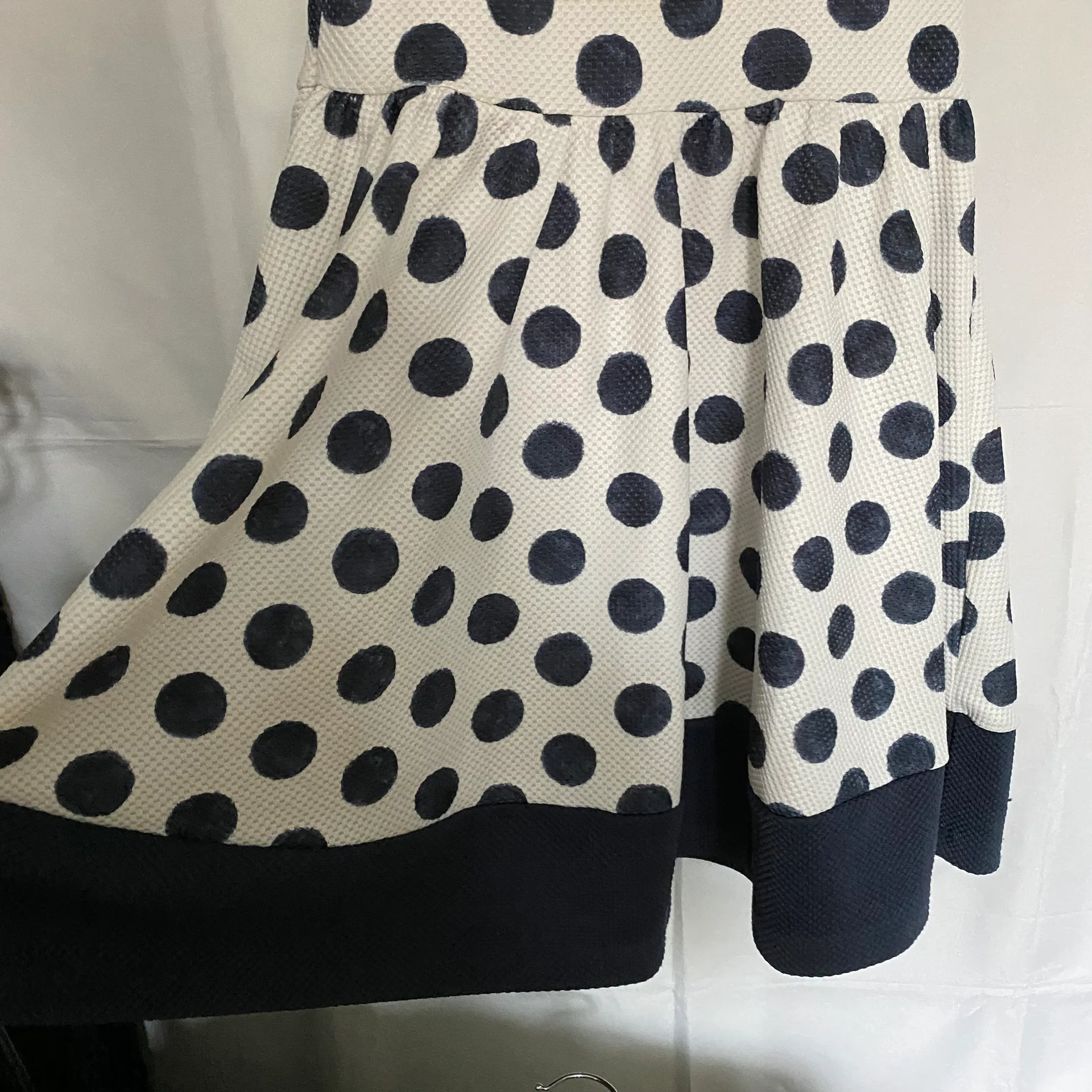 Little Girls fit and flare polka dot dress - Image 5