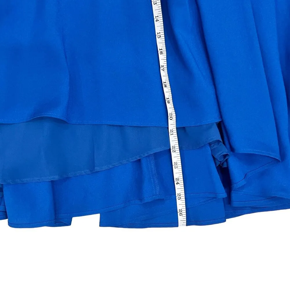 Naven Vegas Blue Siren Gown Sleeveless Maxi Dress size L Chiffon NEW Tags - Image 5