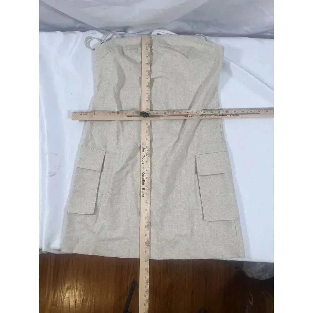 COMMENSE Cotton & Linen Pockets Cami Dress Size large NWT - Image 5