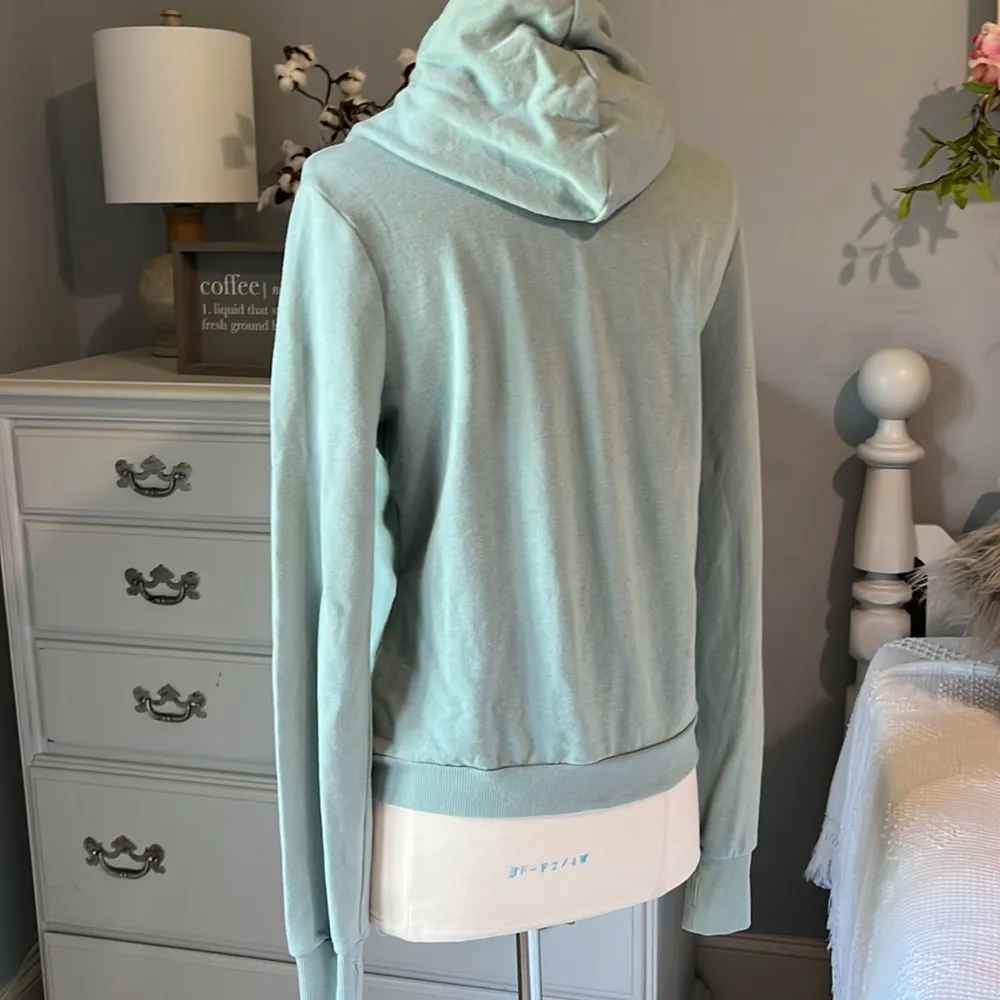 Sweatshirt Soft Shop Mask Hoodie True Craft Teal Green Womens Medium New - Image 7