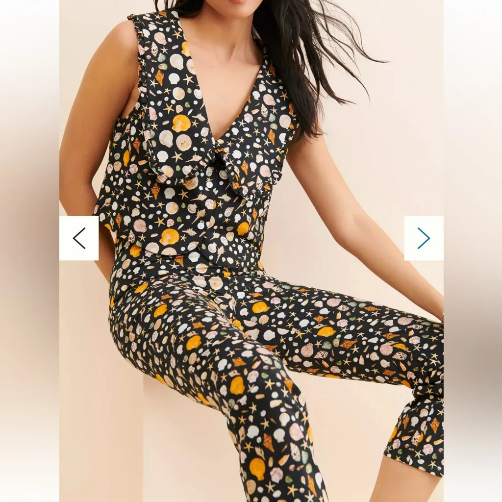 Rachel Antonoff Georgia Seashell Pants 2 Black - Image 2