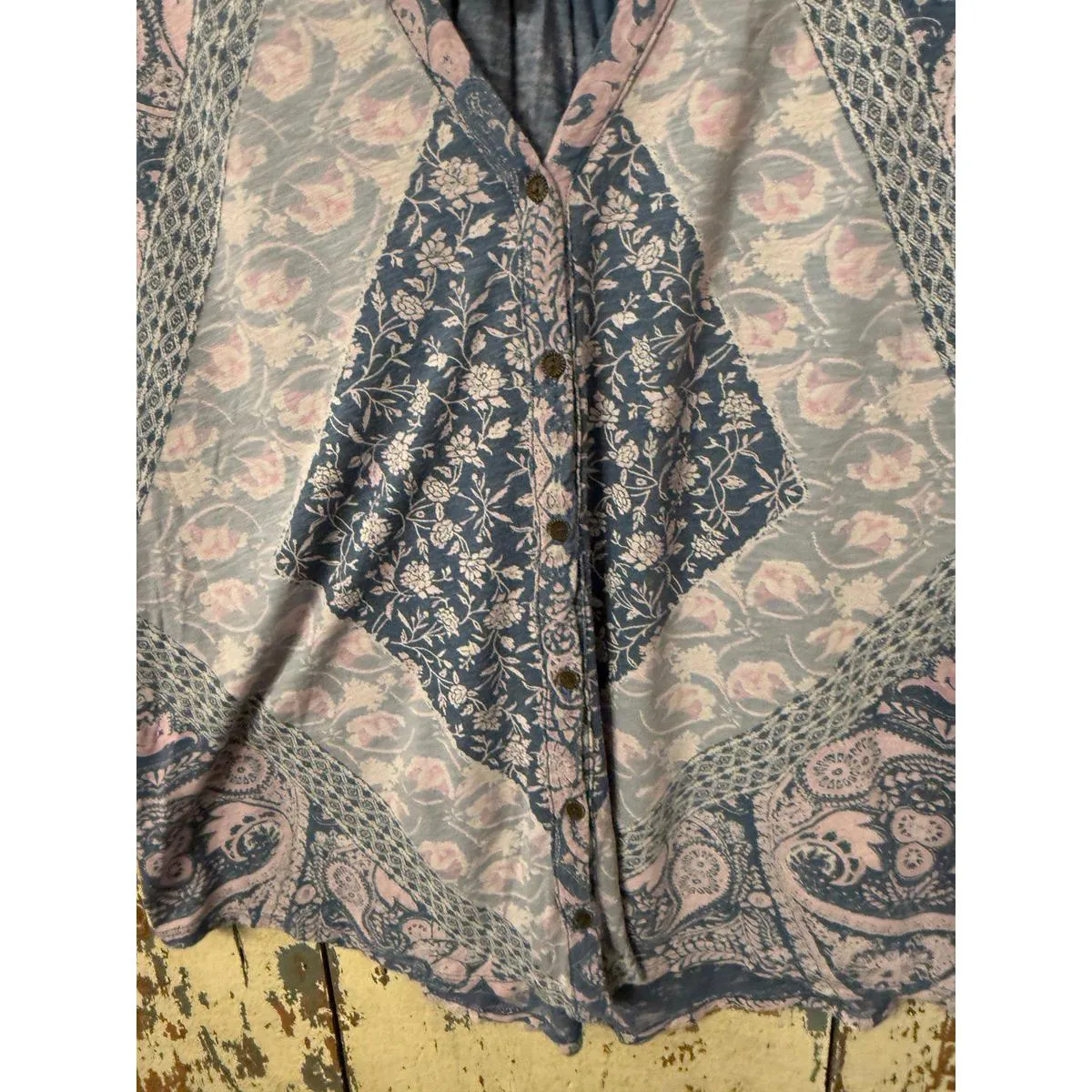 Lucky Brand Boho Blouse size Medium - Image 5