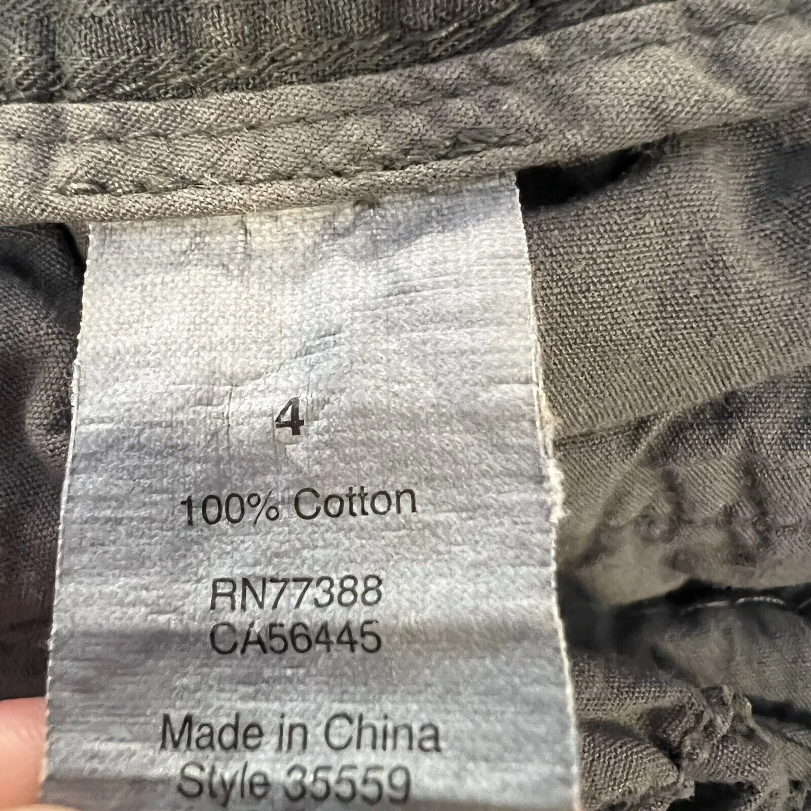 J Crew Women's Shorts Summer Chinos Style 35559 100%‎ Cotton Grey Size 4 - Image 4