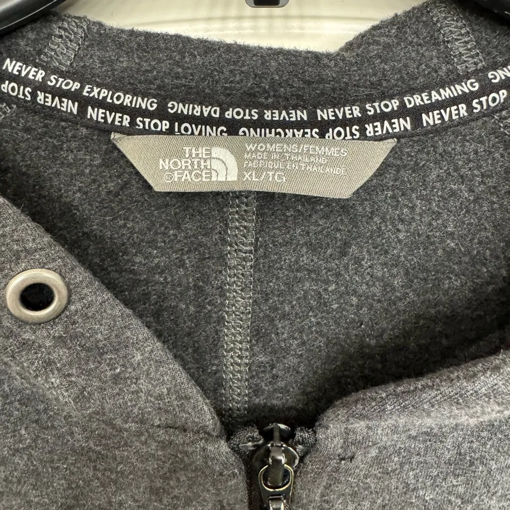 The North Face Charcoal Zip-Up Jacket - Image 2