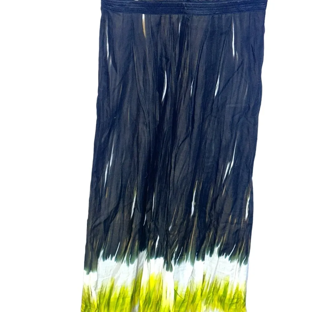 Calvin Klein Cotton Silk Tie Dye Maxi Dress Empire waist Women's Size 4 - Image 16