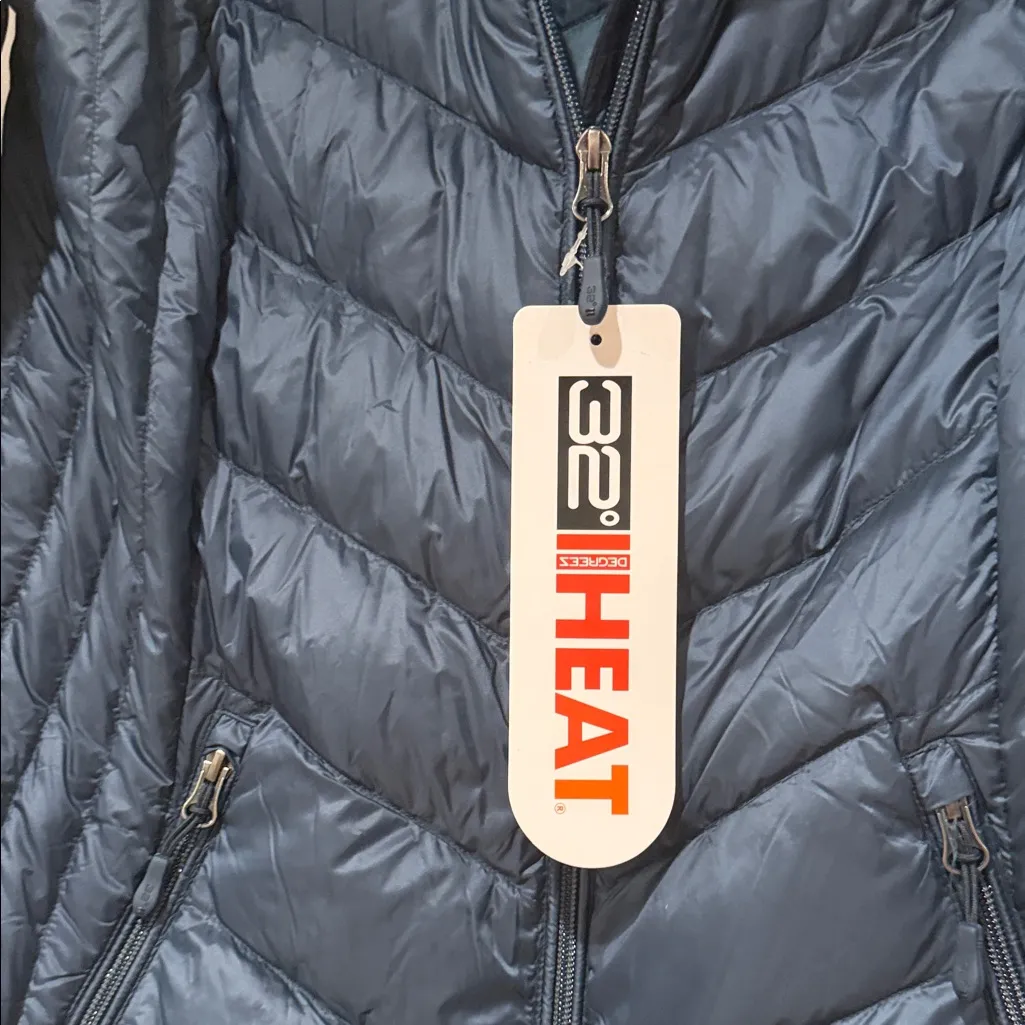 32 Degrees Women's packable Puffer Jacket - Moonlit Ocean small - Image 4