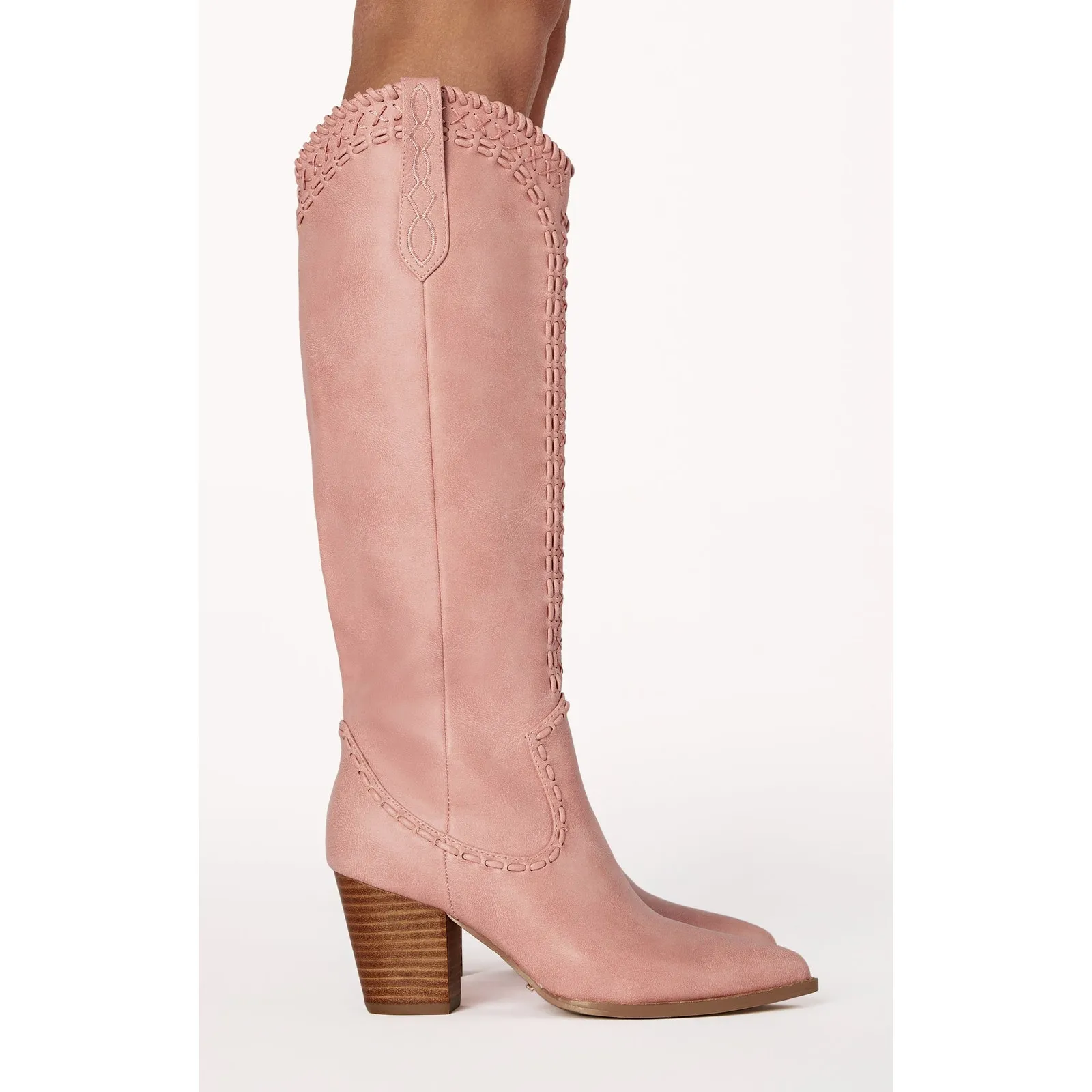 Show Me Your Mumu Billini Finley Cowboy Boot in Burnished Pink 7 - Image 3