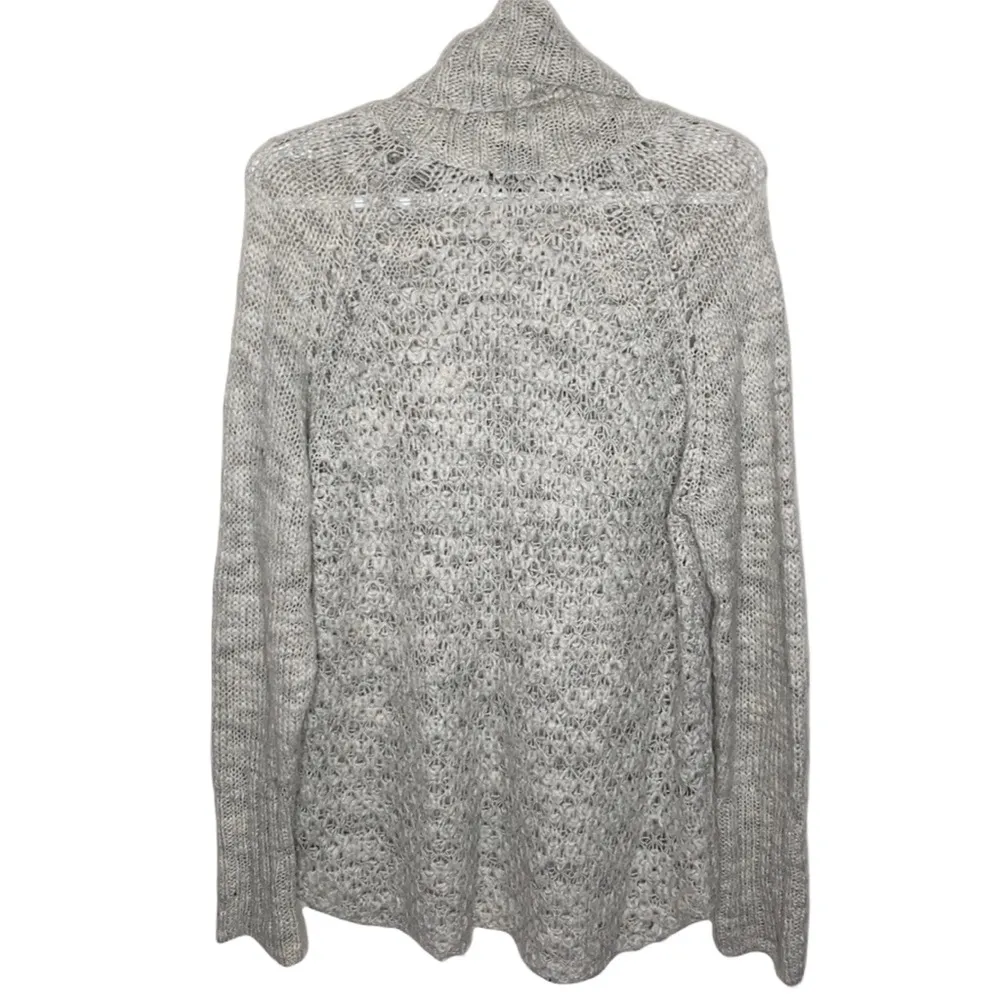 Sanctuary Wool Blend Cowl Tunic Sweater In light grey size M - Image 4