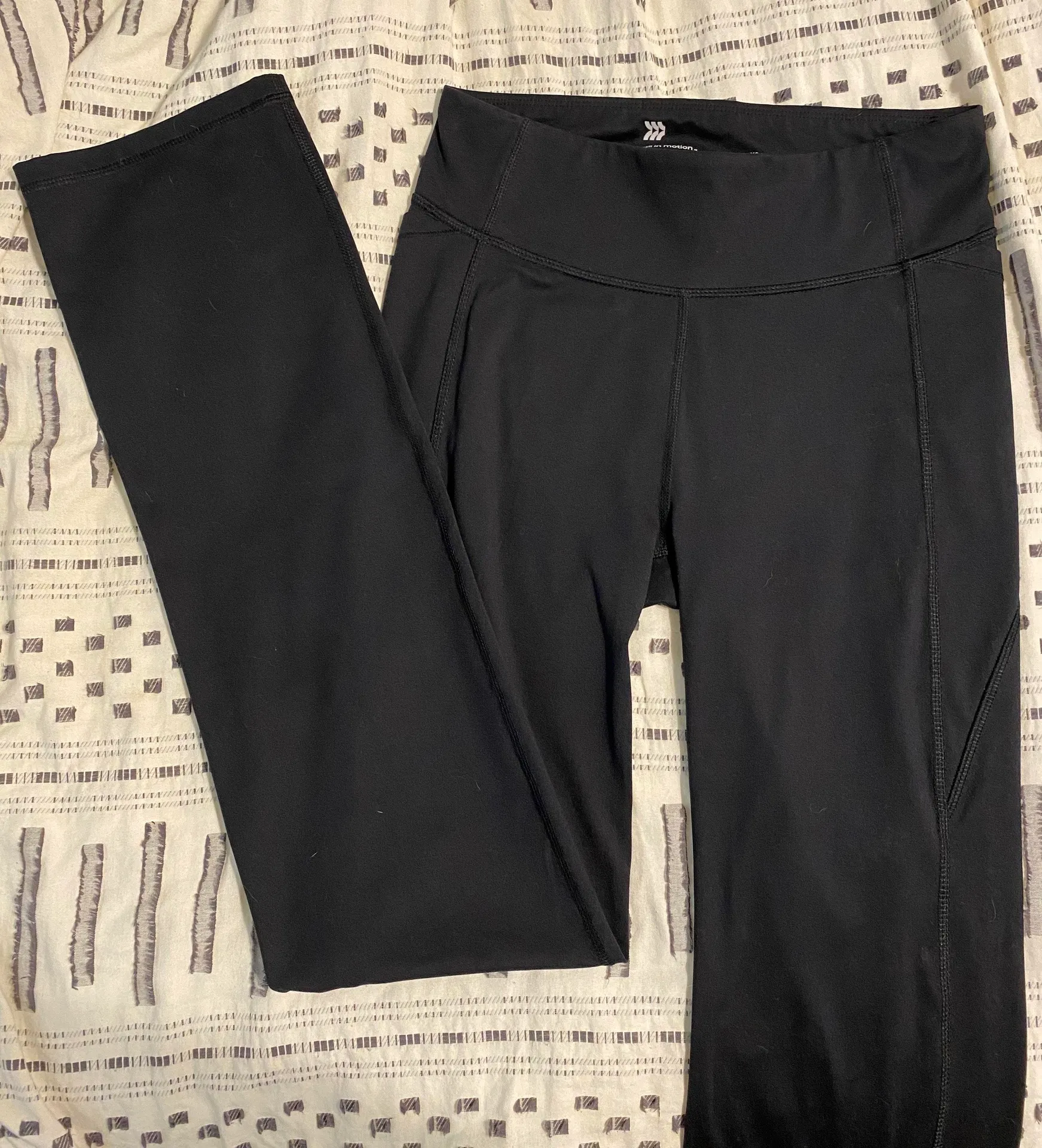 Black Flare Leggings Size XS - Image 5