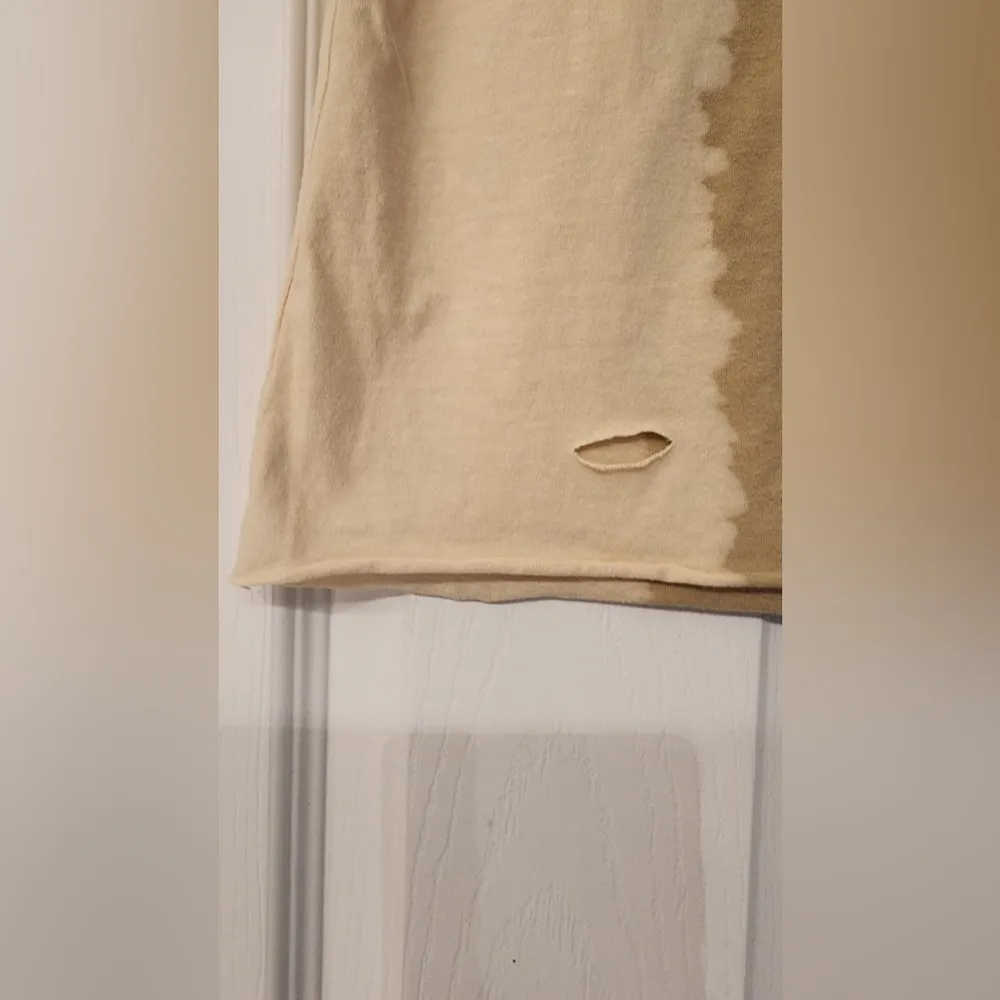 AFFLICTION EAGLE Women’s Tan/Cream Short Sleeve Size Small - Image 11