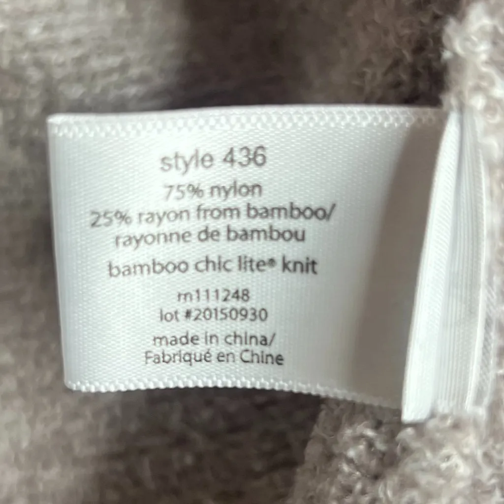 Barefoot Dreams Bamboo Chic Lite Grey Open Front Long Cozy Cardigan Sweater S/M - Image 7