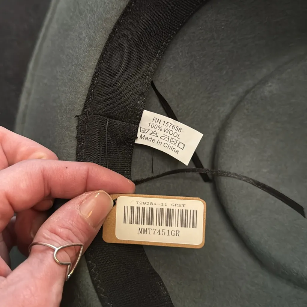 🩶🤎NWT•Forever Lovely•James Boater Hat🤎🩶 Gray - Image 6