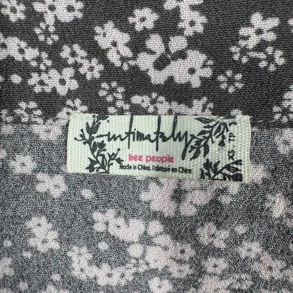 Intimately Free People Bodysuit Women XS Bell Sleeve V - Image 6