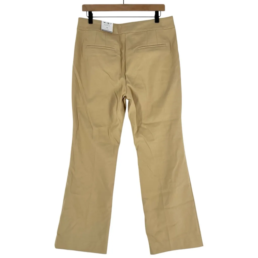 WHBM Seasonless Slim Boot Stretch Trousers‎ in Irish Cream NWT Size 12 Short - Image 2