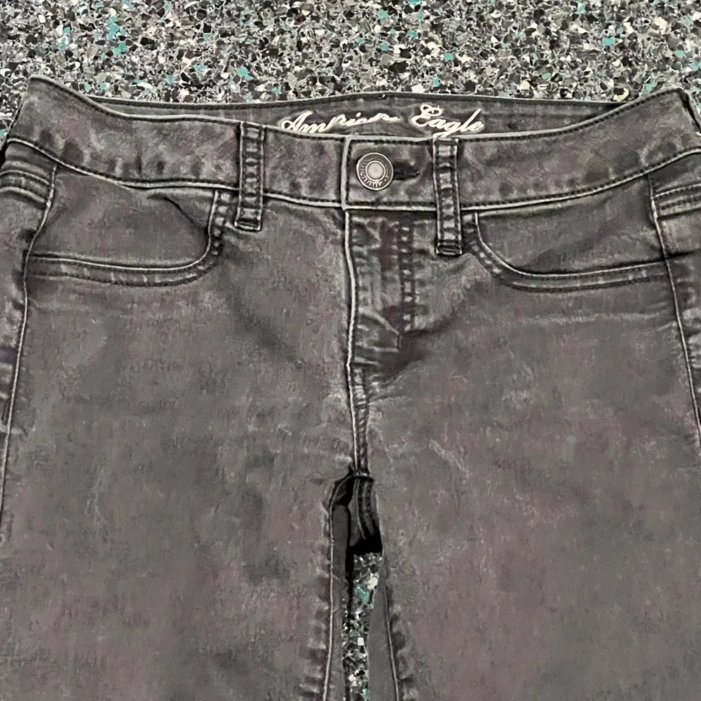 Women’s American Eagle Jeans Women’s Size 6 Stretch Jegging Black Denim - Image 2