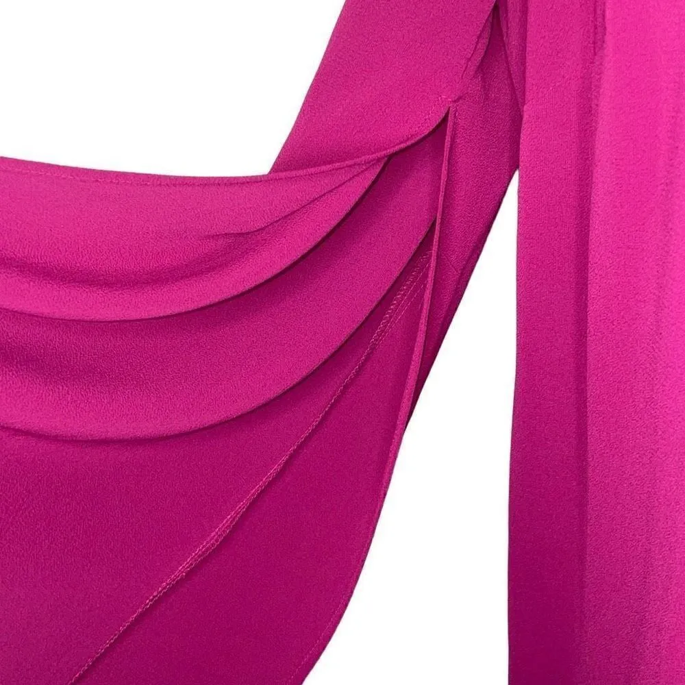 AGB Berry‎ dress with open sleeves, Size 12 Pink - Image 4