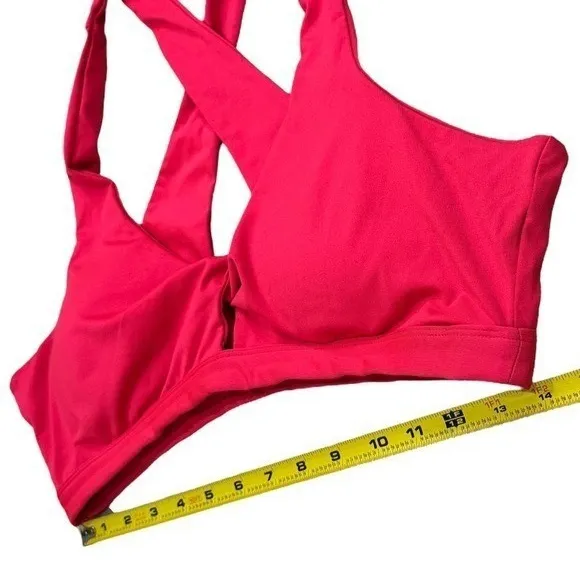 Fabletics Hot Pink Criss Cross Strappy Athletic Sports Bra Women's Size XXL - Image 8