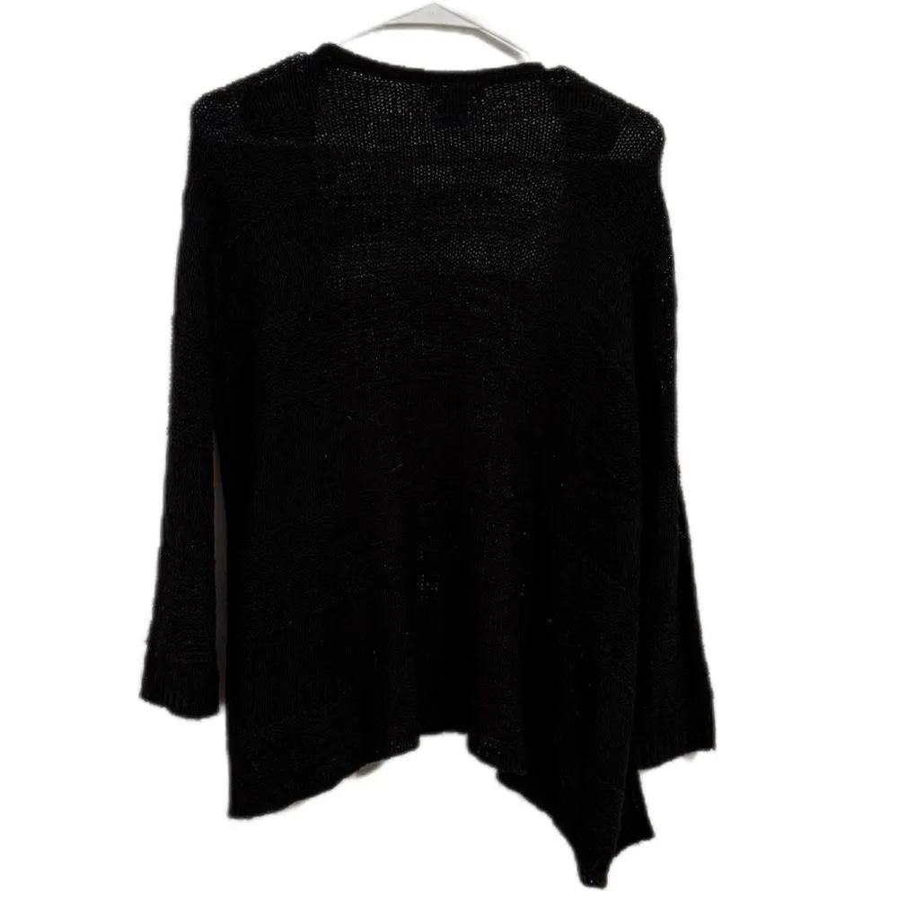 H&M Black Cardigan Sweater Open‎ Front Long Sleeves - Image 2
