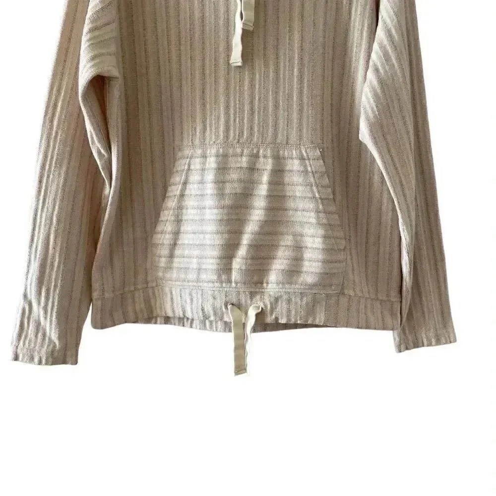 Lucky Brand Women's Hoodie Cotton Beach Bohemian Cangaroo Pocket SZ M #1483 - Image 4