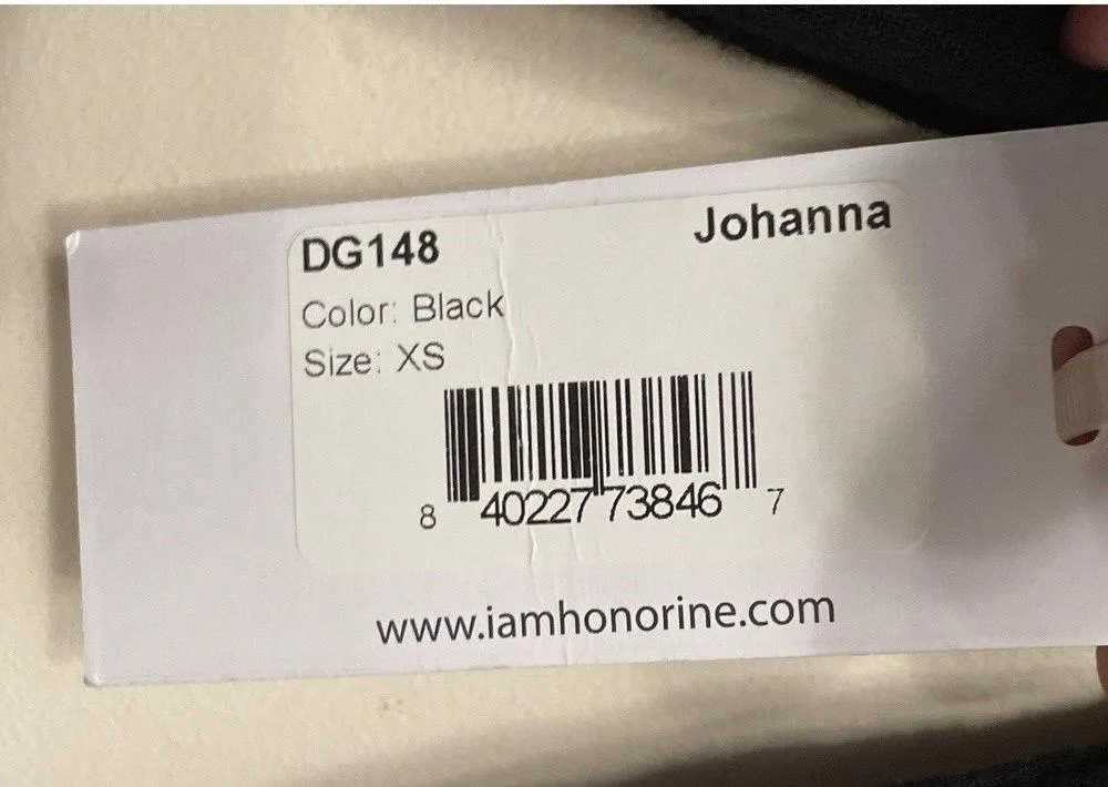 NWT Honorine Johanna Maxi Wrap Dress Size XS Black Cotton Gauze Long Sleeve READ - Image 5