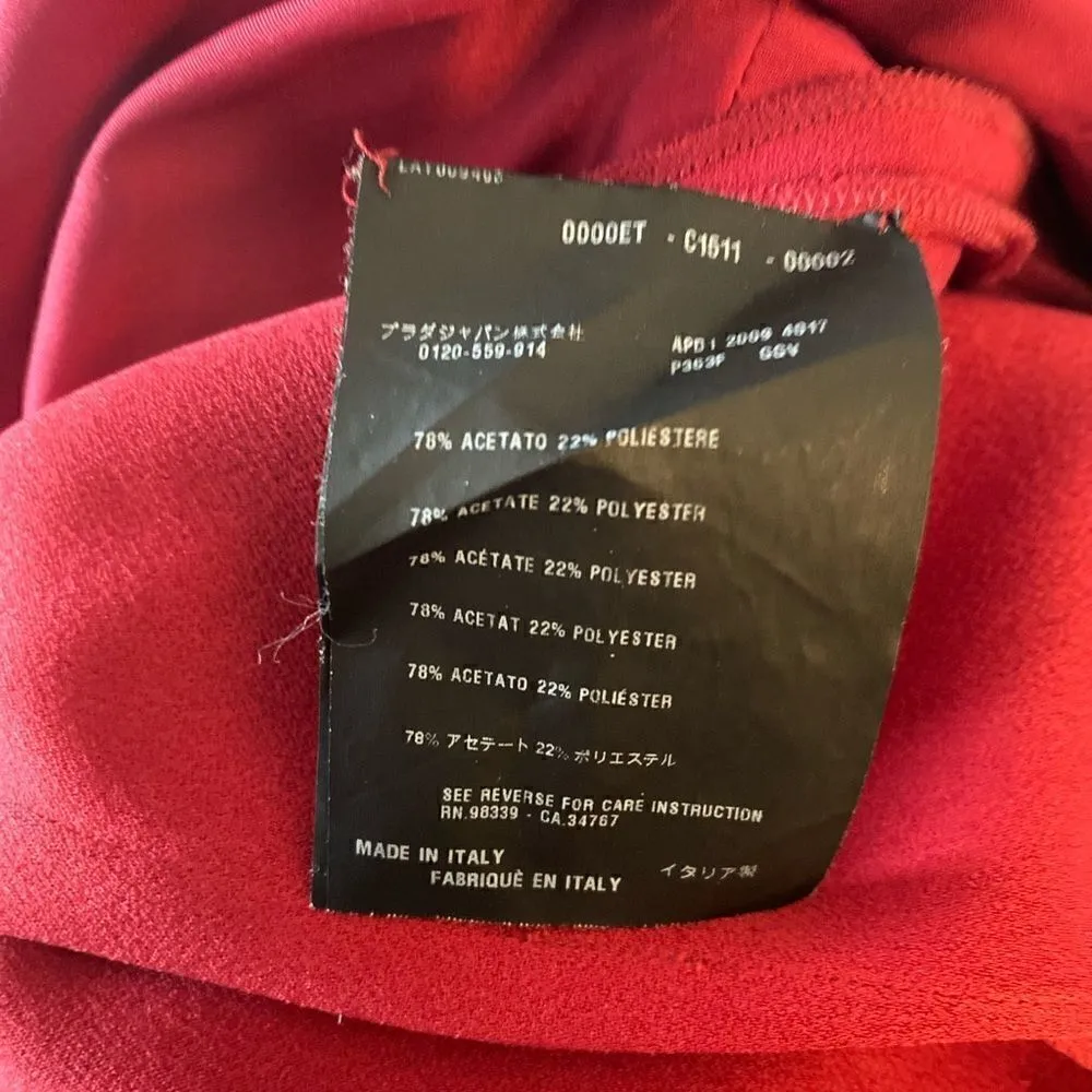 #700  PRADA The Little Red Dress - Image 10