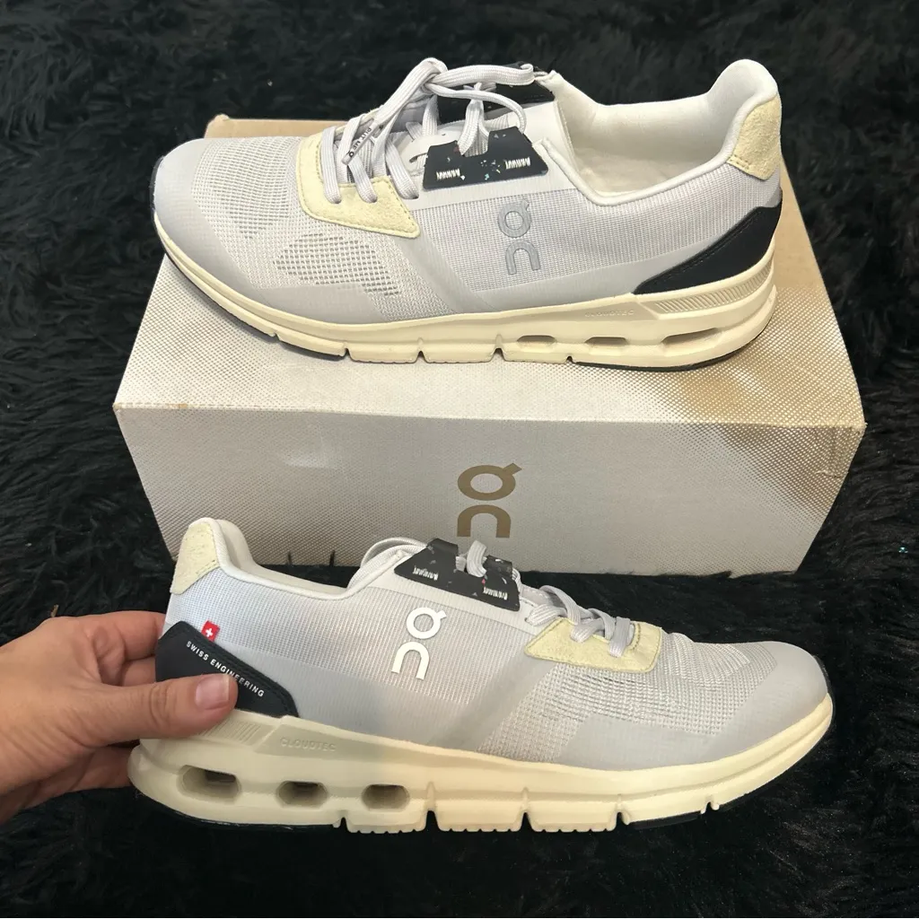 ON CLOUDRIFT running athletic training lace up shoes sneakers women’s 8 new Gray - Image 7