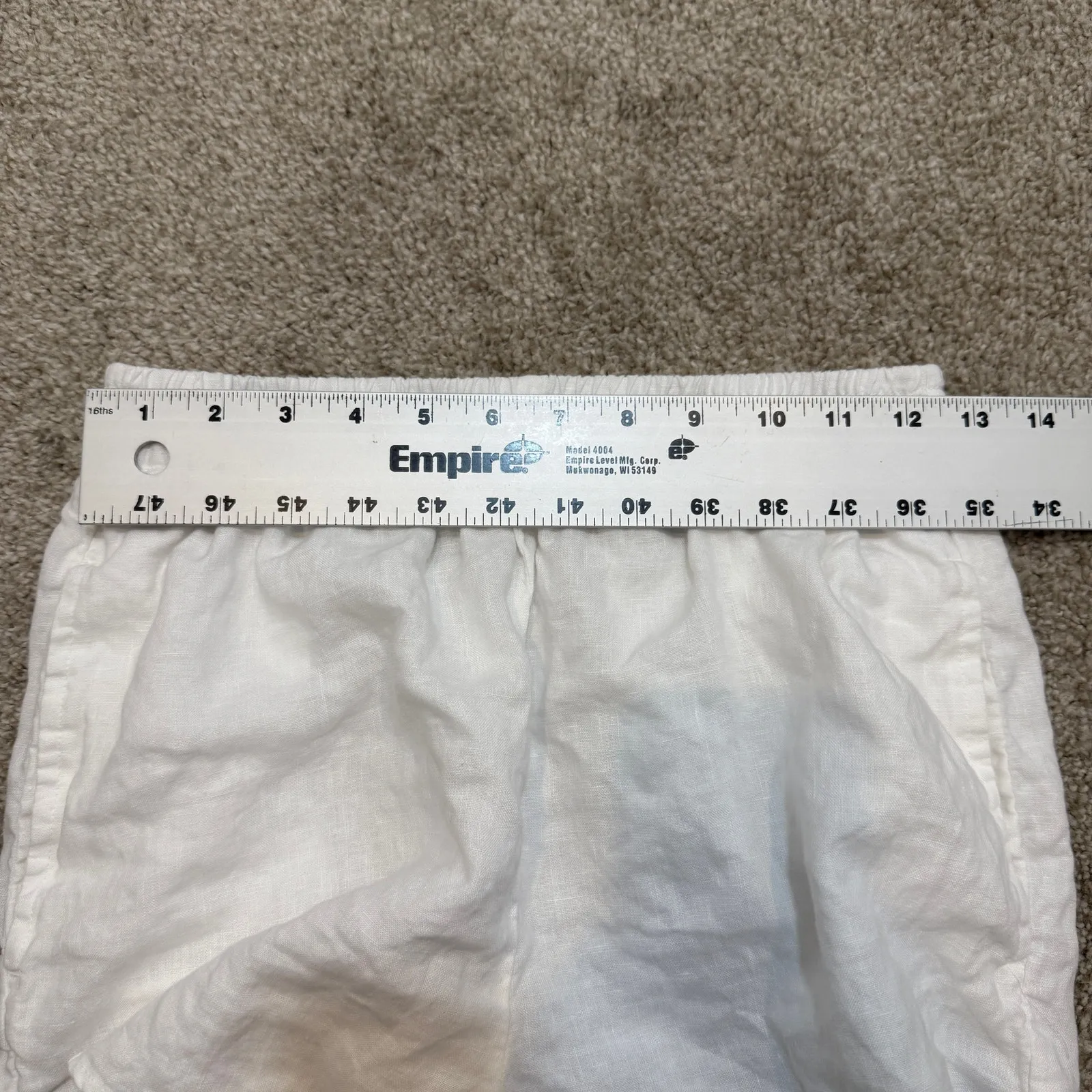 Wilfred medium organic linen pull on shorts pockets SH 2916 - Image 2