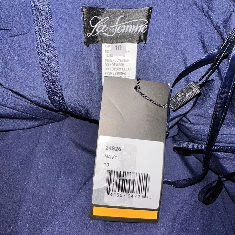 NWT La Femme Sparkle Lace Trumpet Gown - Image 7