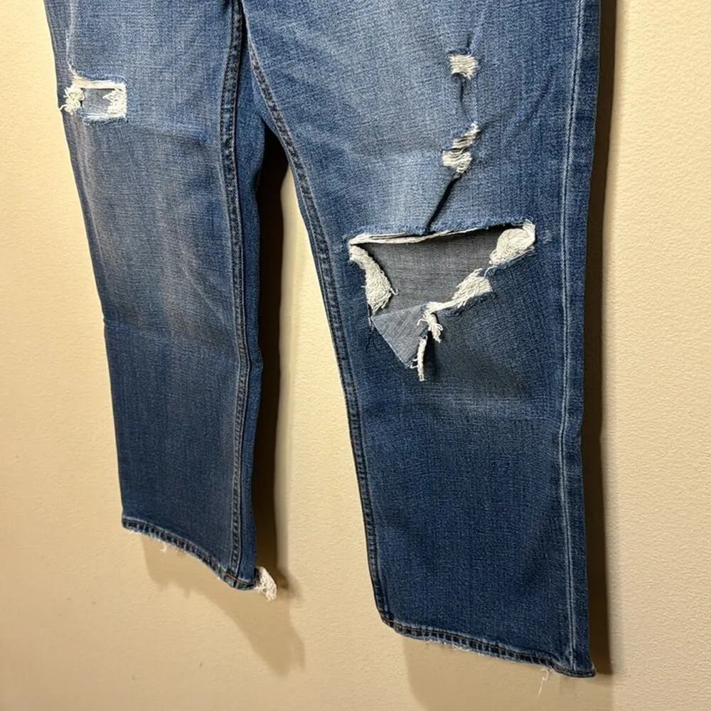 Abercrombie & Fitch Ultra High Rise Ankle Straight Jean Size 29 Short - Image 4