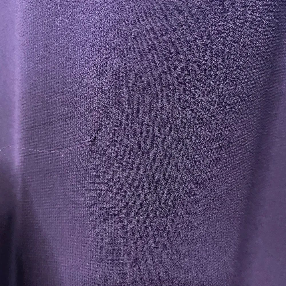 Purple Chiffon Beaded Keyhole Halter Maxi Dress Gown size Large bridesmaid - Image 7