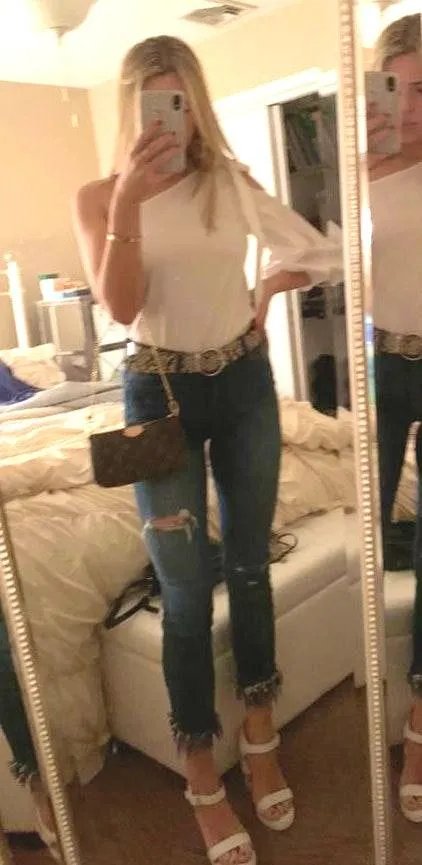 Black & White White Top  - Image 2