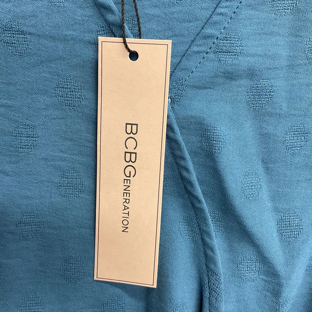 New! BCBGeneration‎ Women's Long Sleeve Surplice Top Size Small Smocked Waist - Image 13